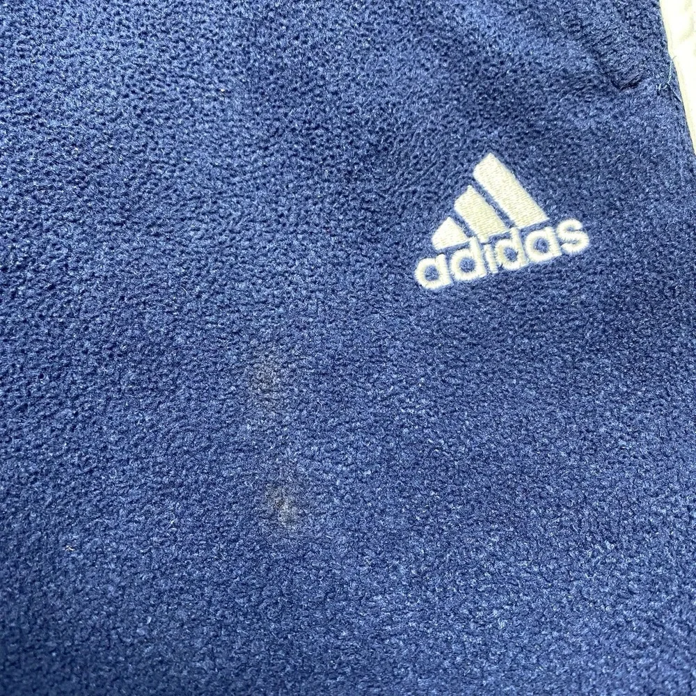 90s Adidas Sweatpants 2XL (Long) Pile Fleece Baggy Navy
